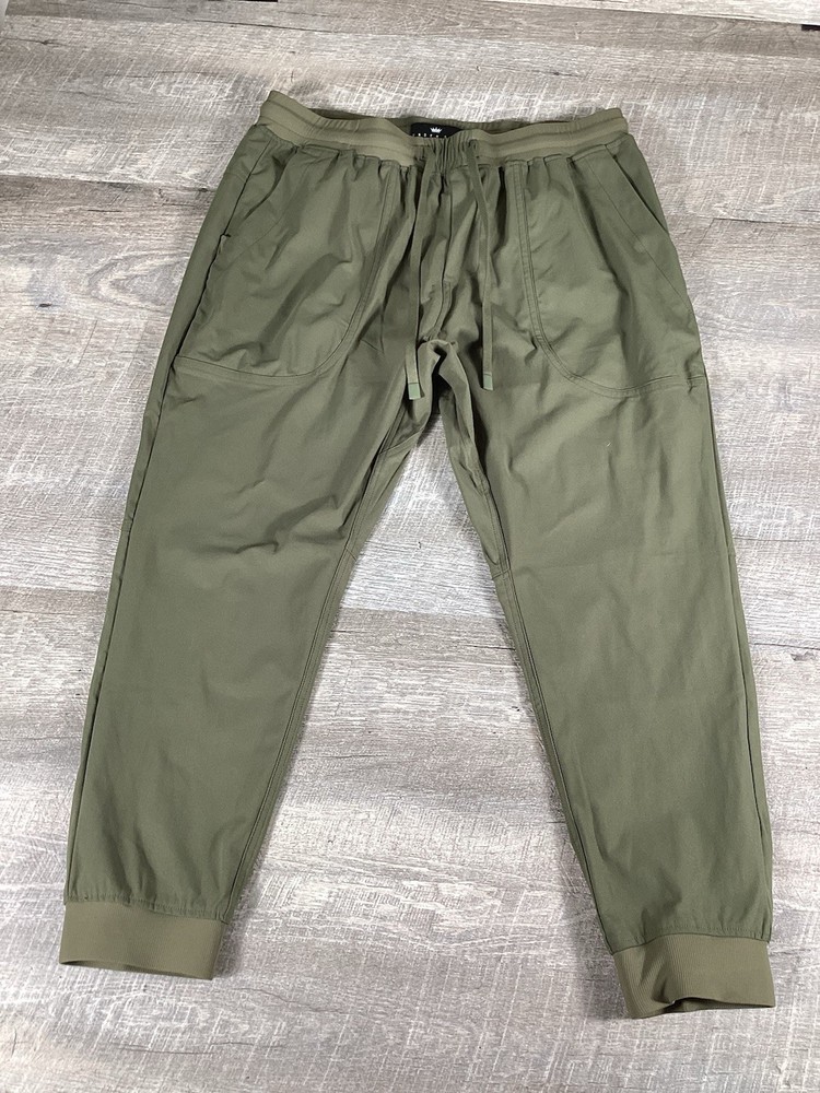 Under 5’10 Jogger Pants Green Elastic Waist Drawstring Mens Size M 34/25 NWOT