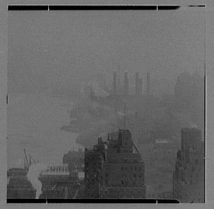 Photo:New York City NY 1931 River House East River Power House Skyline