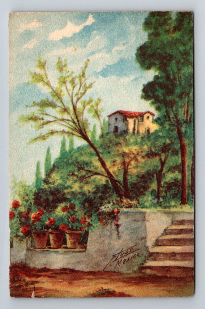 Mexico- Cuernavaca Painting Standard Souvenir Old PC Card View Vintage Postcard