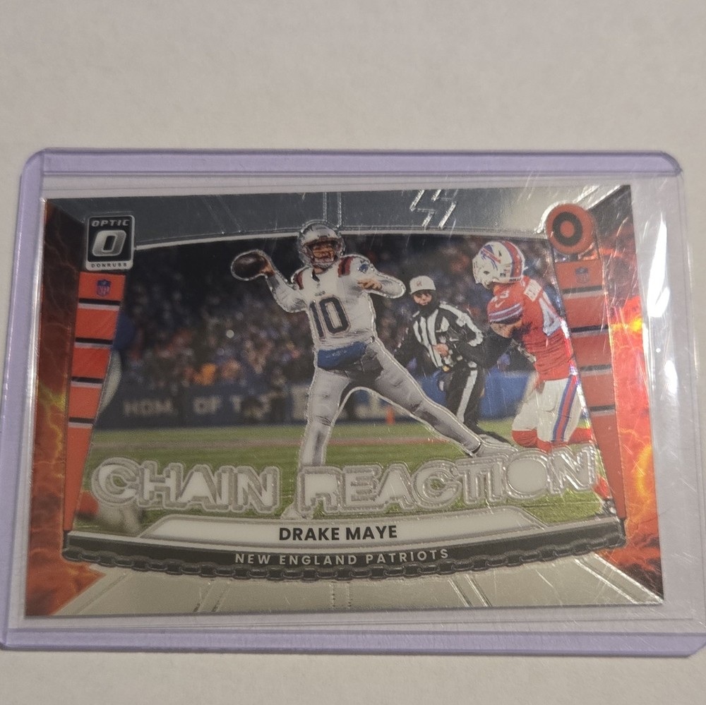 Panini 2025 Donruss Optic Chain Reaction Insert Drake Maye Patriots #9