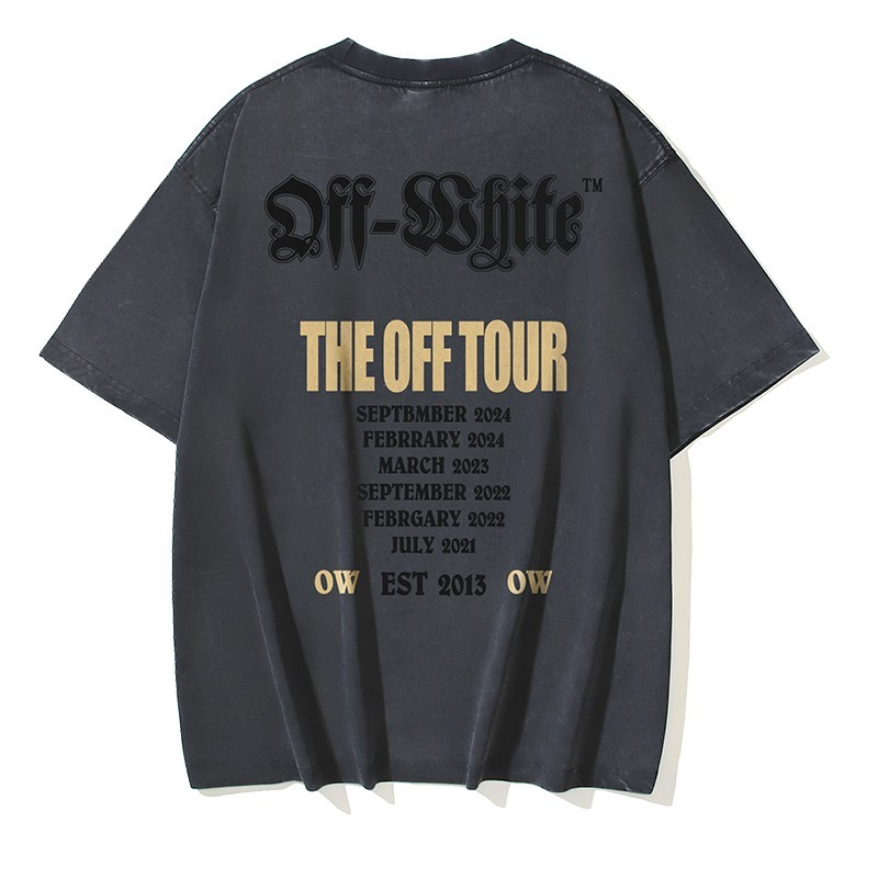 Off White T-Shirt Black  S-M-L-XL