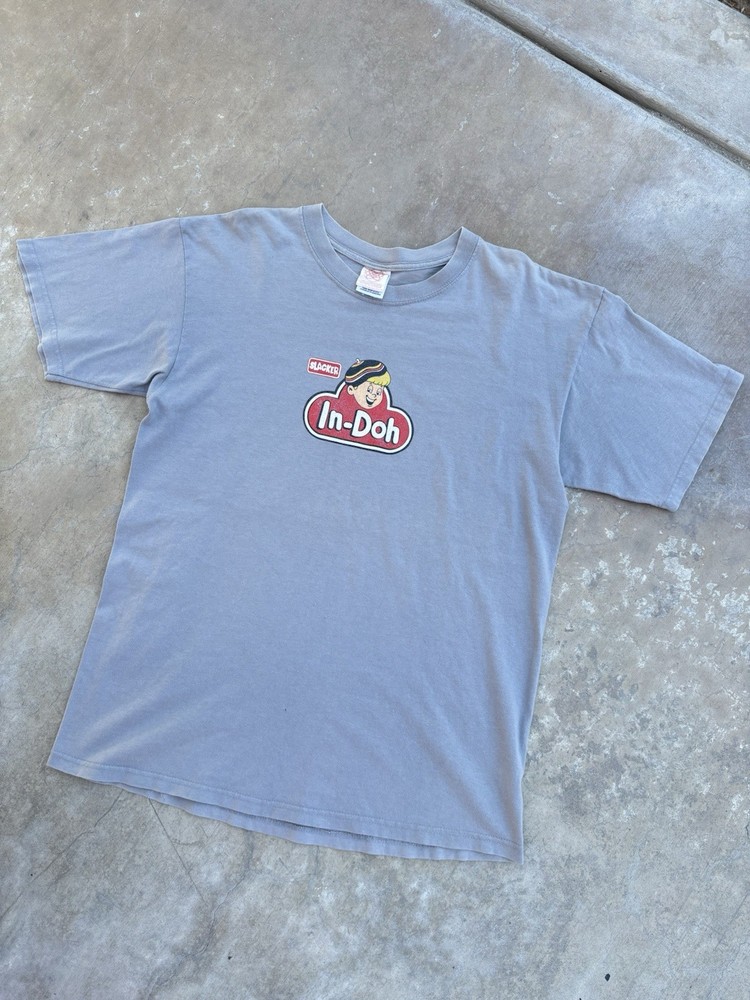 Vintage Weed Play Doh Parody In-doh Cannabis Slacker Skate T Shirt Size Large