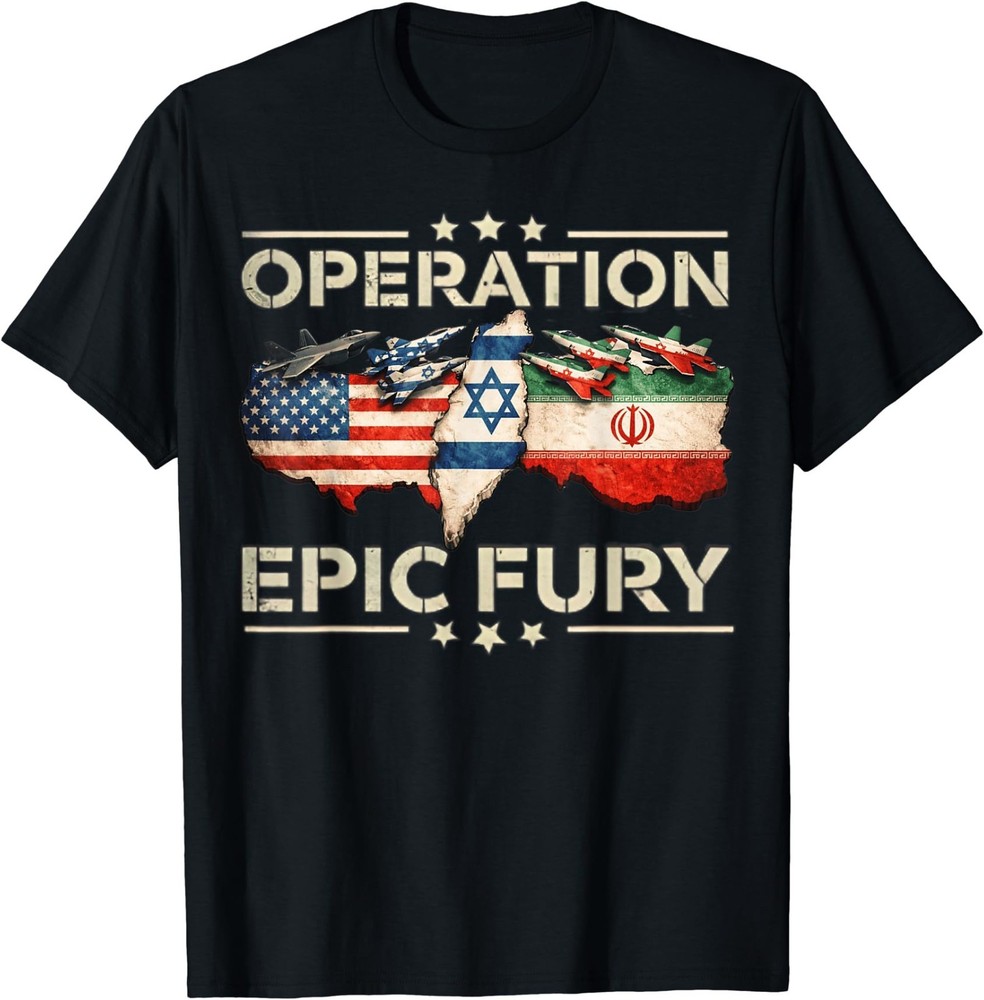 Operation Epic Fury Patriotic Adventure American Flag USA T-Shirt