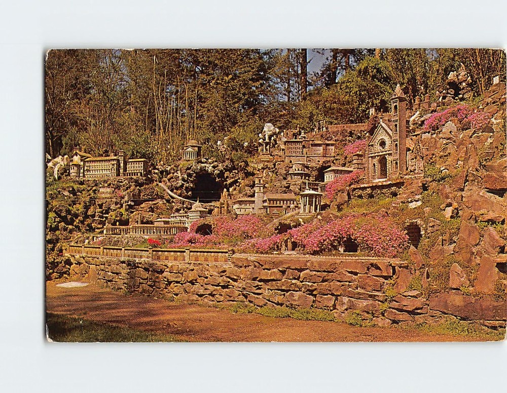 Postcard Roman Group of Replicas Ave Maria Grotto Park St. Bernard Alabama USA
