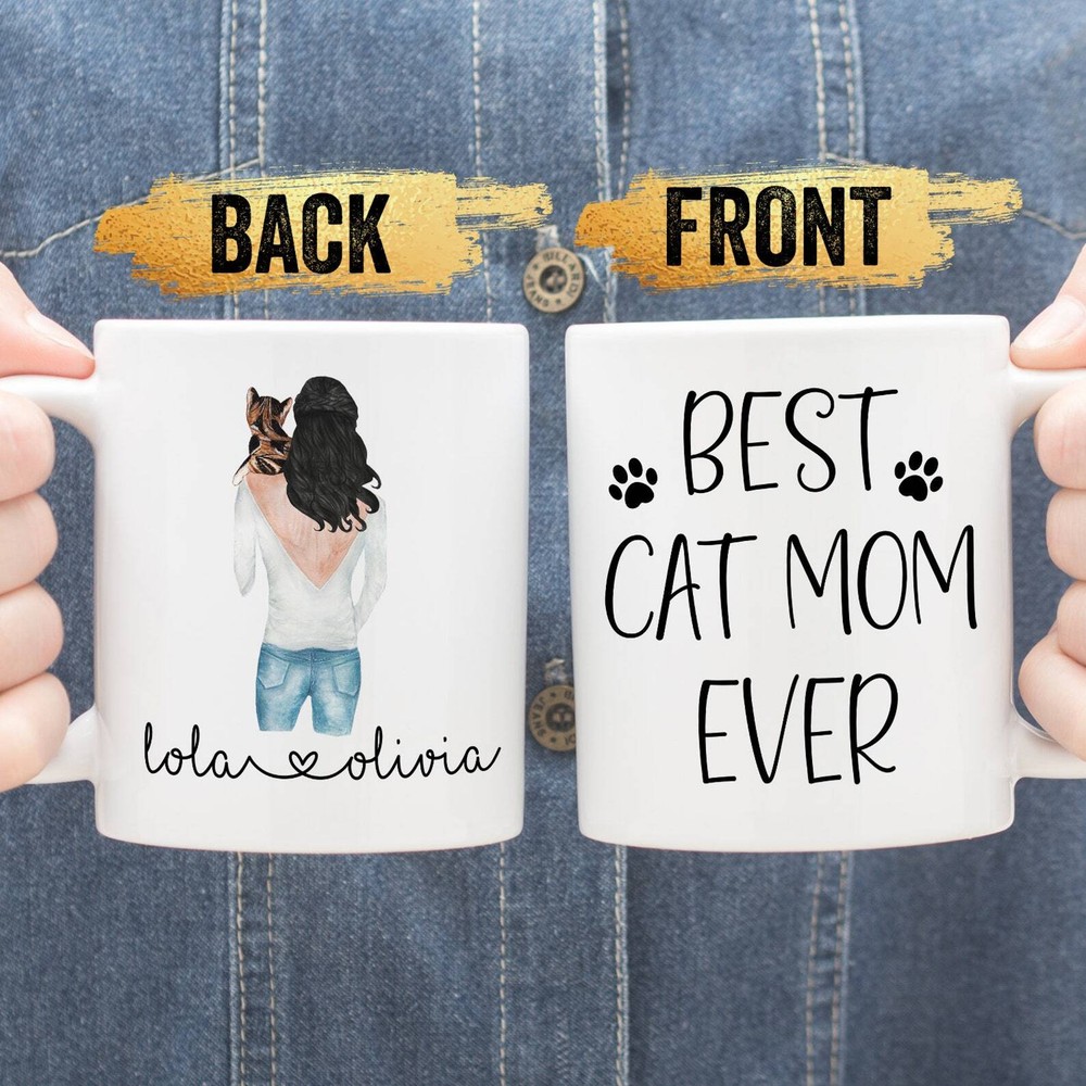 Custom Cat Mom Mug Cat Mom Gift Cat Lover Gift Best Friend Mug Cat Mother Mug