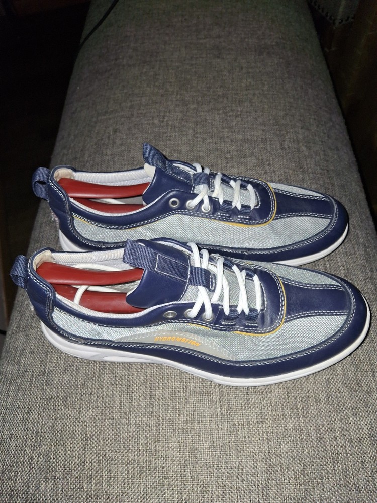 Rockport Men's Blue Leather Lace-up Sneakers Size 8.5M Casual Shoes