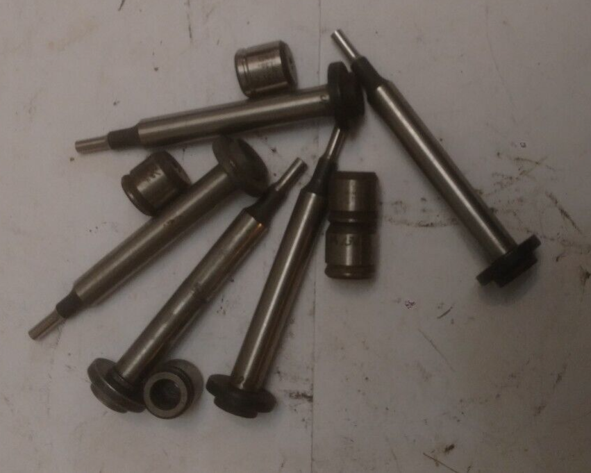 .130 round punch .136 die for Unipunch BX-3/4 punch frame with head.