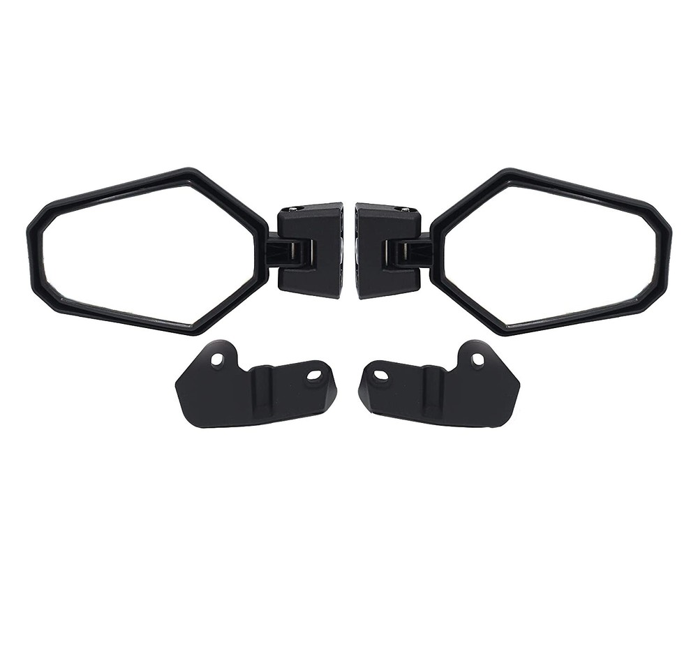 2pcs Adjustable Side Rear View Mirrors Compatible with Can Am Maverick Trail
