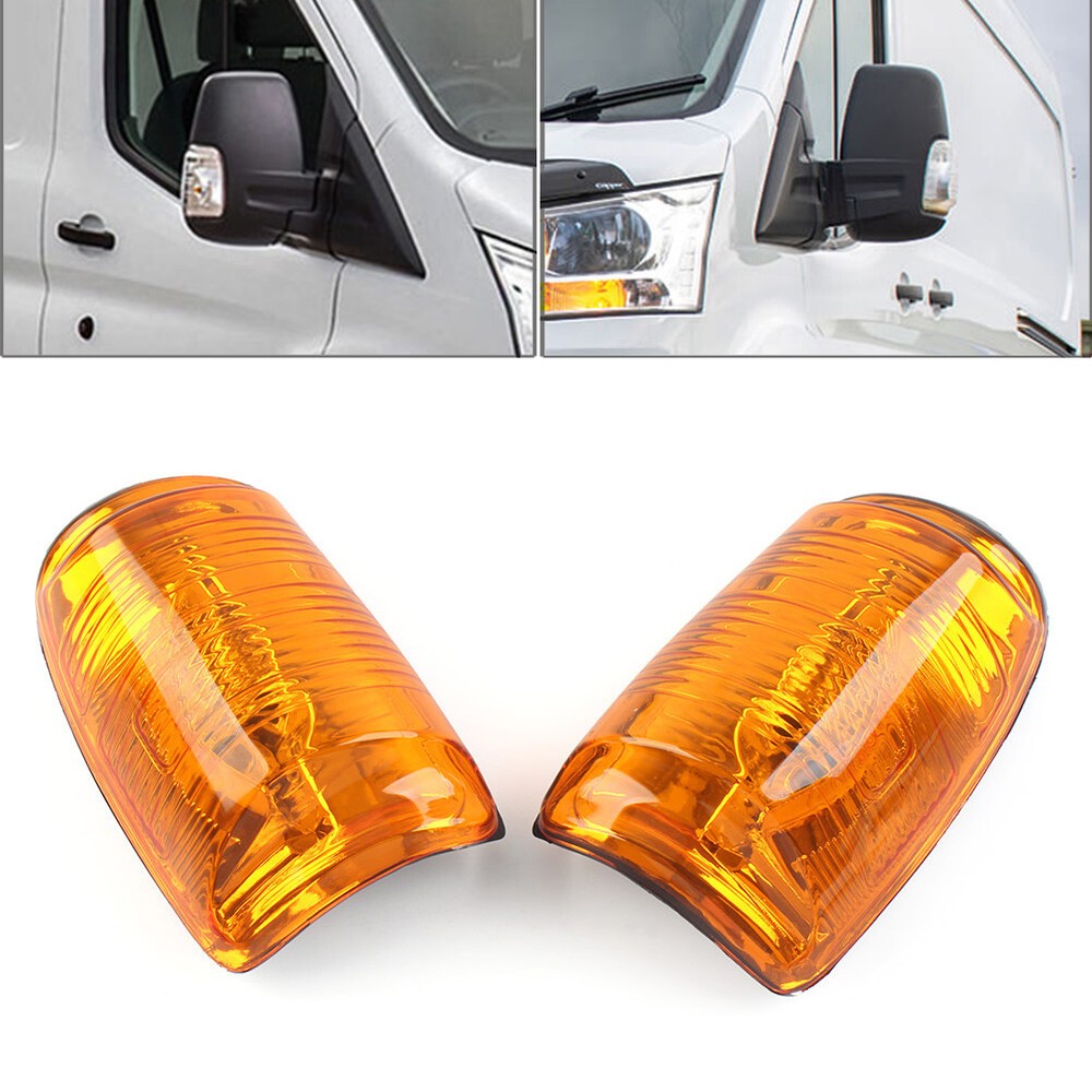Amber Wing Mirror Indicator Housing Lens Cover for Ford Transit MK8 2014-2021