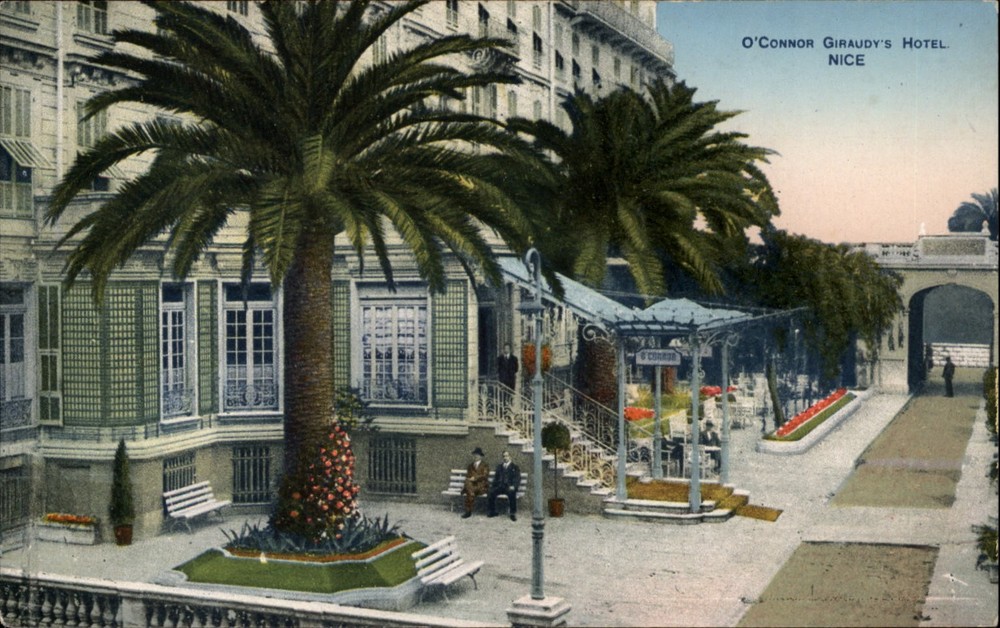 O'Connor Giraudy's Hotel Nice vintage postcard s231