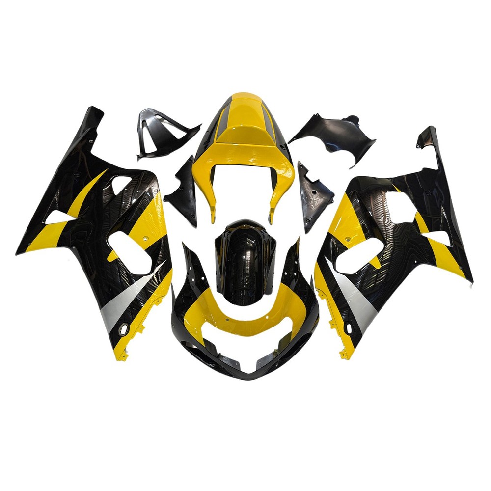Yellow Black Fairing Kit for 2000-2003 Suzuki GSXR600 GSXR750 Injection Bodywork