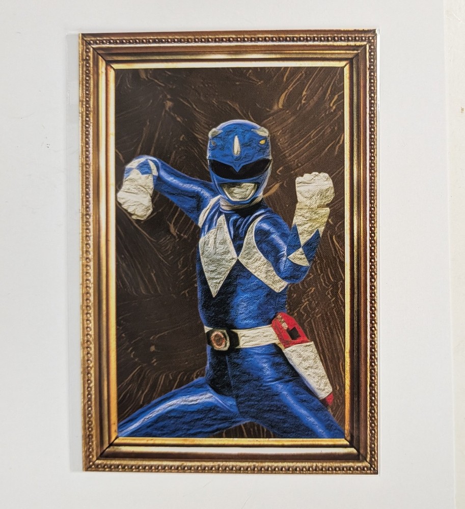 Super Sentai Series 50th Ann Power Rangers Zyuranger MMPR Blue Ranger Postcard