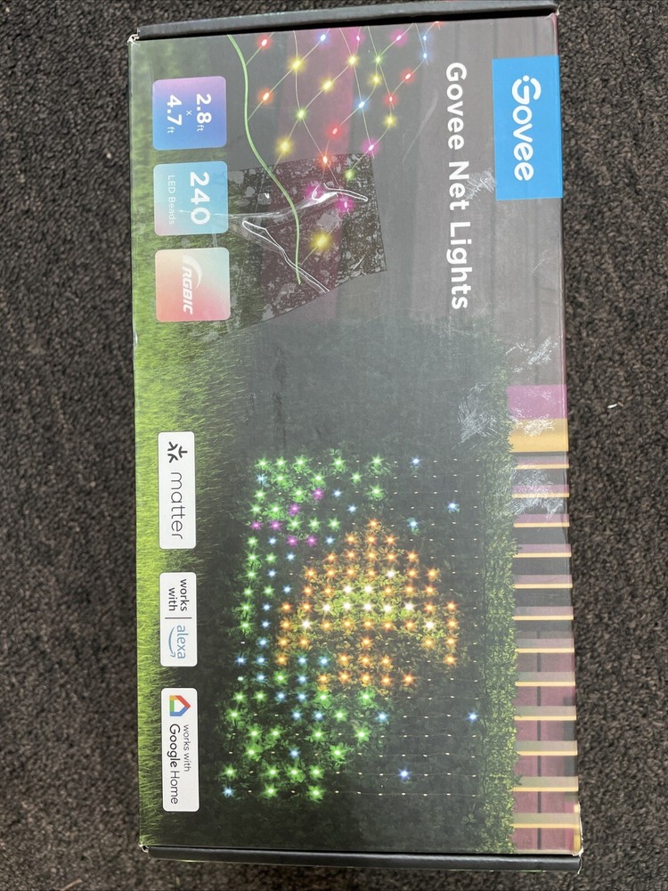 Govee RGBIC Net Lights 2.8x4.7ft 240 LEDs New Open Box