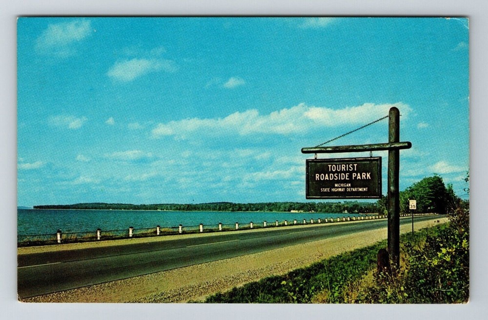 MI-Michigan, Water Wonderland, Scenic View, Sign, Vintage Postcard