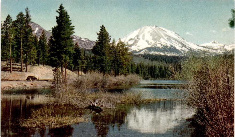 Union Oil Company, Mt. Lassen, national park, 76 Gasoline, California Postcard