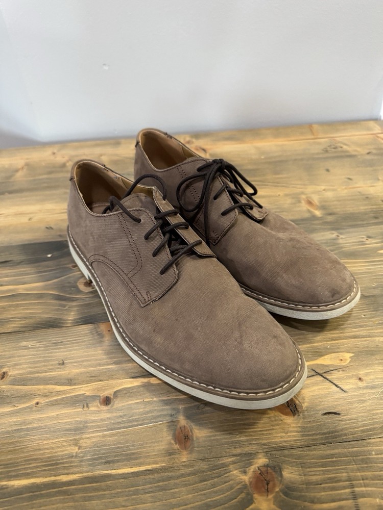 Men's Shoes Clarks 11 UN ELOTT LACE Casual Lace Up Oxfords 26149334 TAUPE NUBUCK