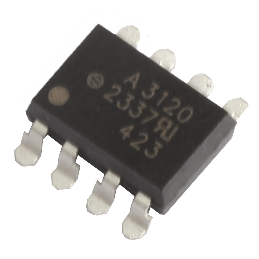 10 PCS HCPL-3120 SMD-8 HCPL3120 A3120 2.0 Amp IGBT Gate Drive Optocoupler Chip
