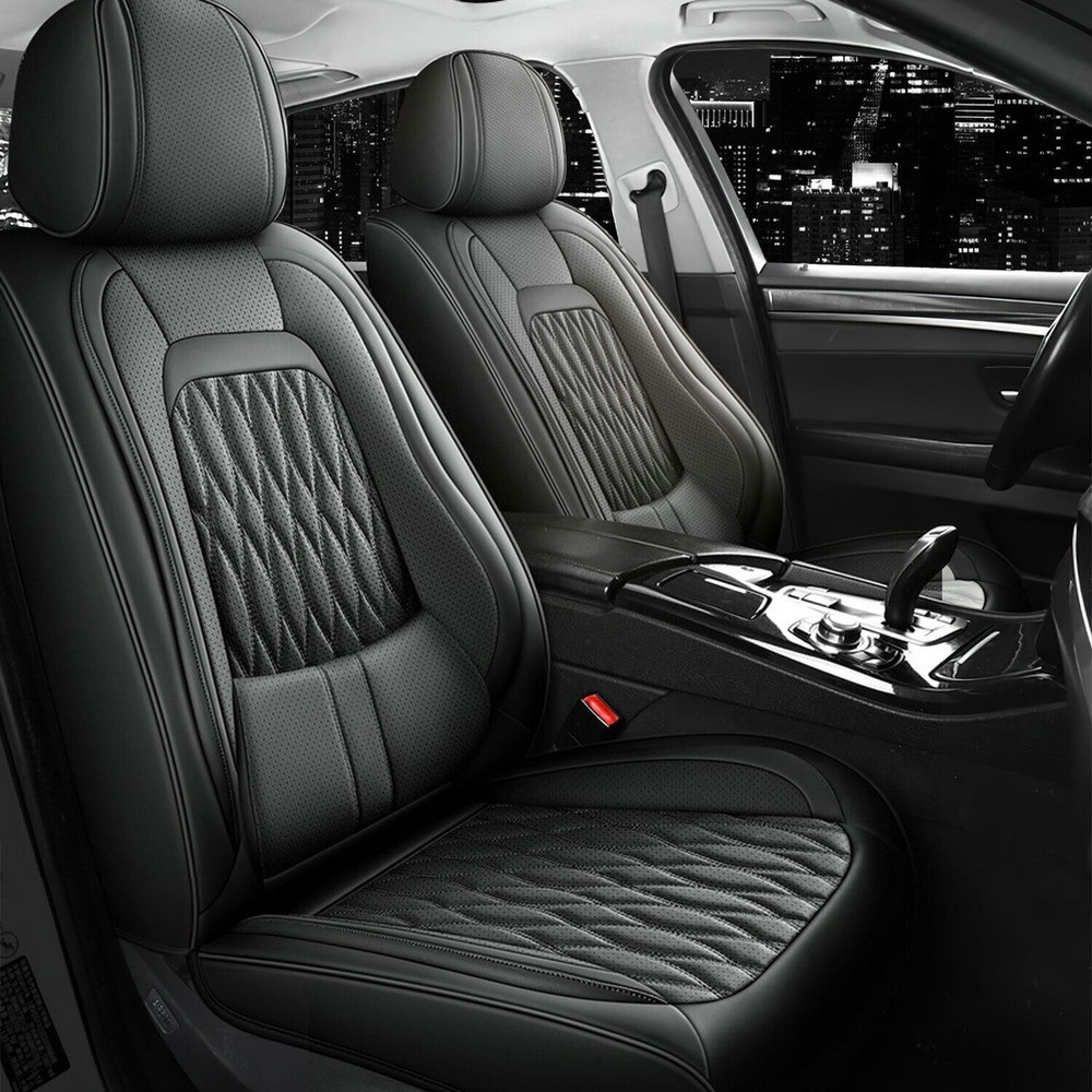 For Dodge Ram 1500 2009-2023 2500 3500 Napa Leather Car 5- Seat Covers Cushion