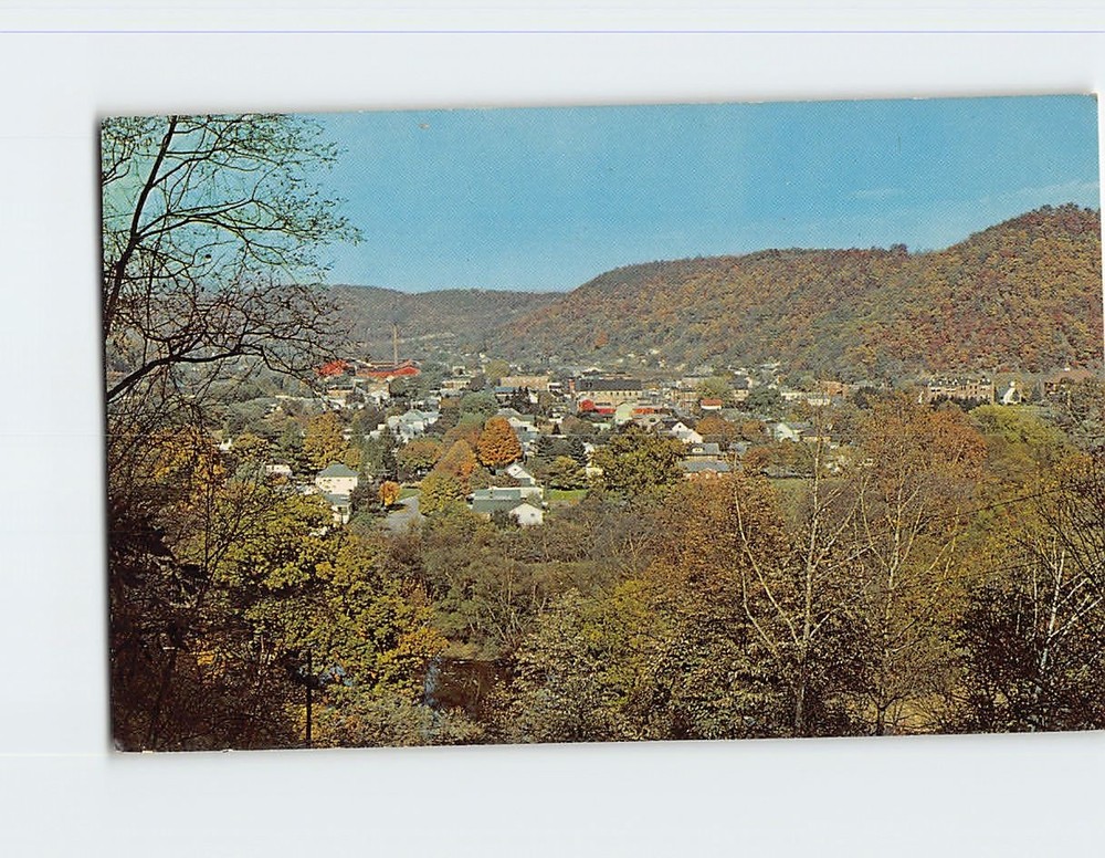 Postcard Aerial View Marlinton West Virginia USA