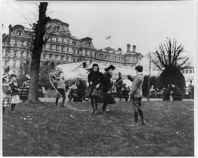 Children Jumping Rope, White House Lawn, Annual Easter Egg Roll, Washington,