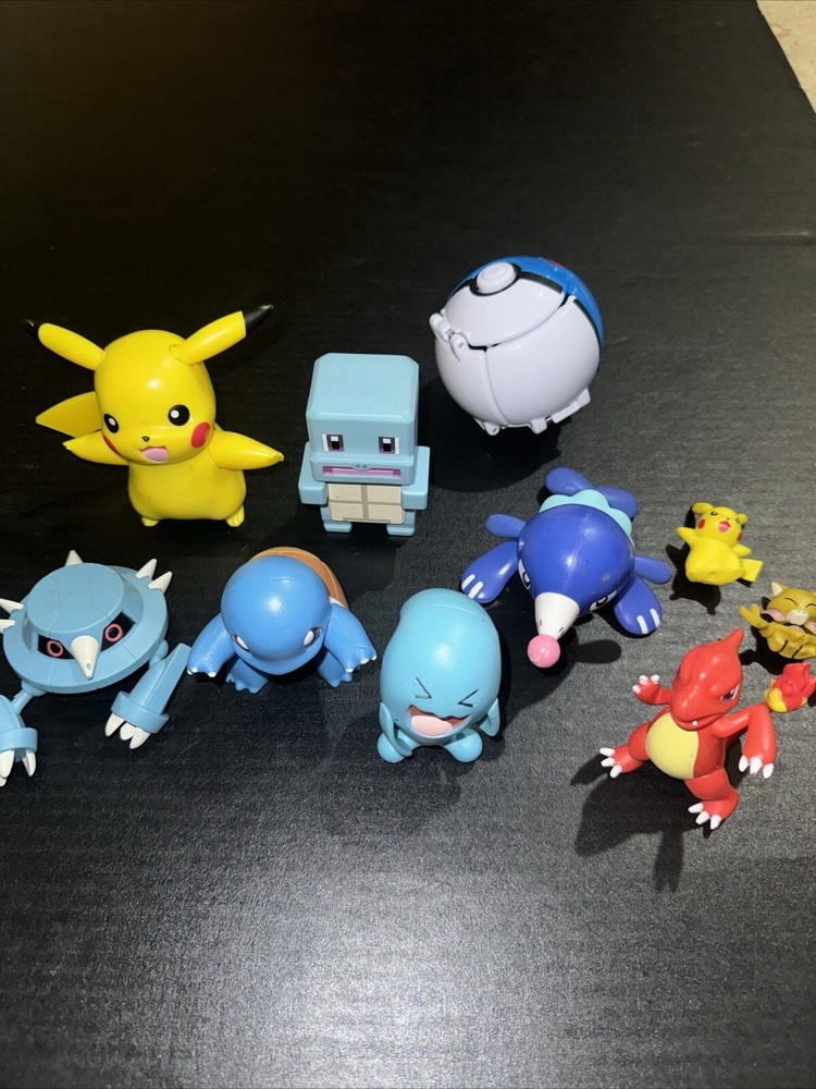 Lot Of Pokemon Action Figure Toys Pikachu Squirtle Charmander Others Nintendo