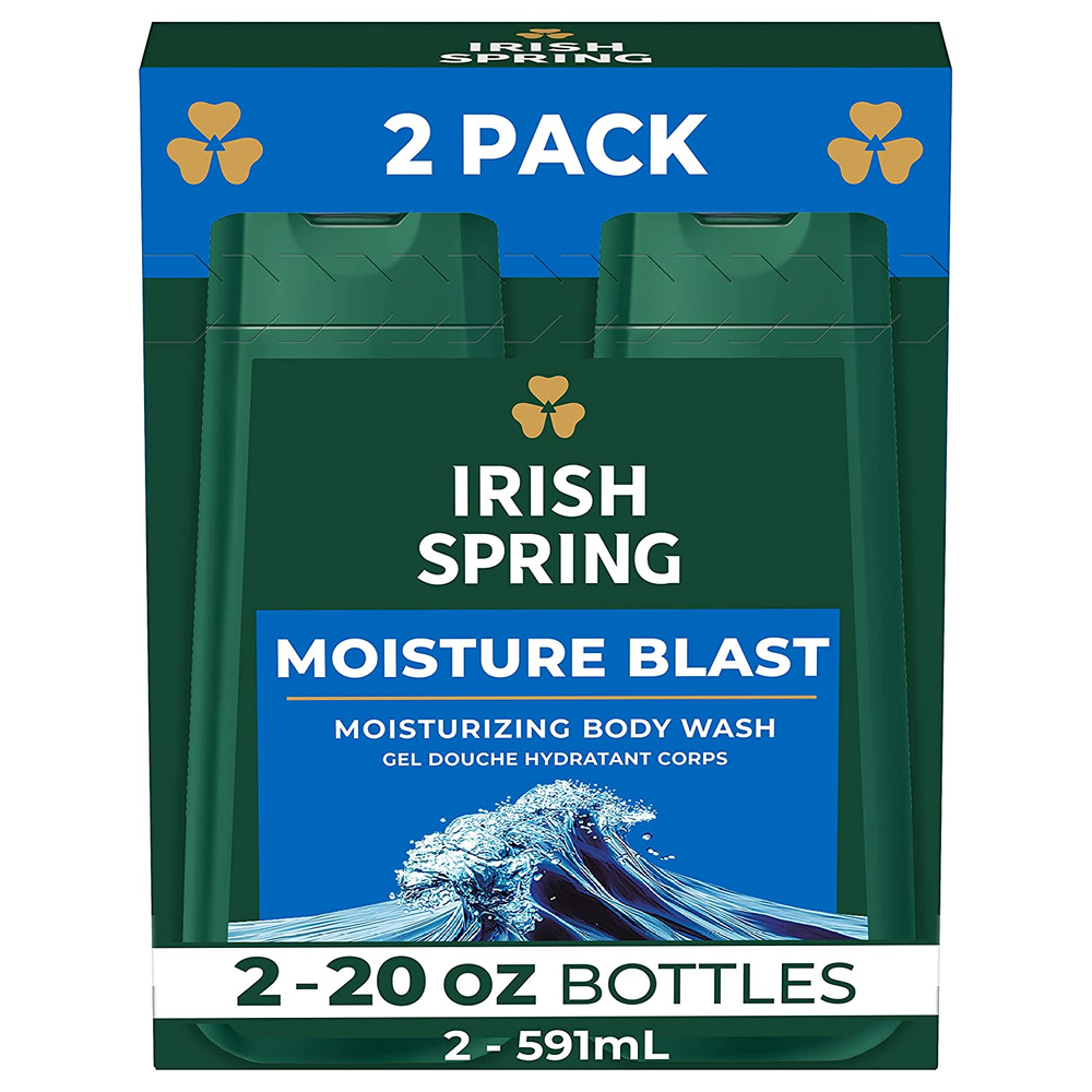 Moisture Blast Body Wash for Men, 20 Fl Oz (Pack of 2)