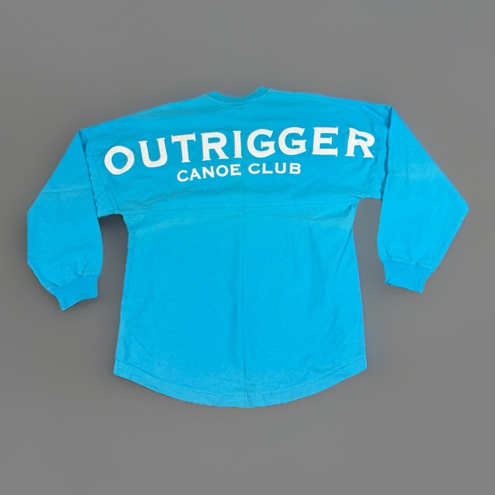 Outrigger Canoe Club Hawaii OCC Spirit Jersey Long Sleeve Shirt Blue Size XS