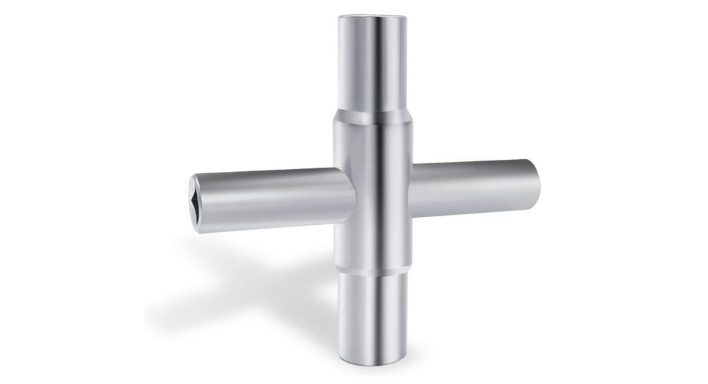 4-Way Sillcock Key Outdoor Water Faucet Valve Tool Multi-Function universal valv