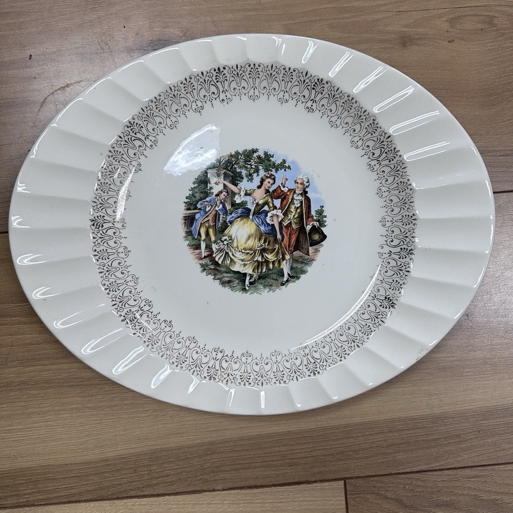 The Cronin China Co. George And Martha Washington Oval Platter 13” Serving Plate
