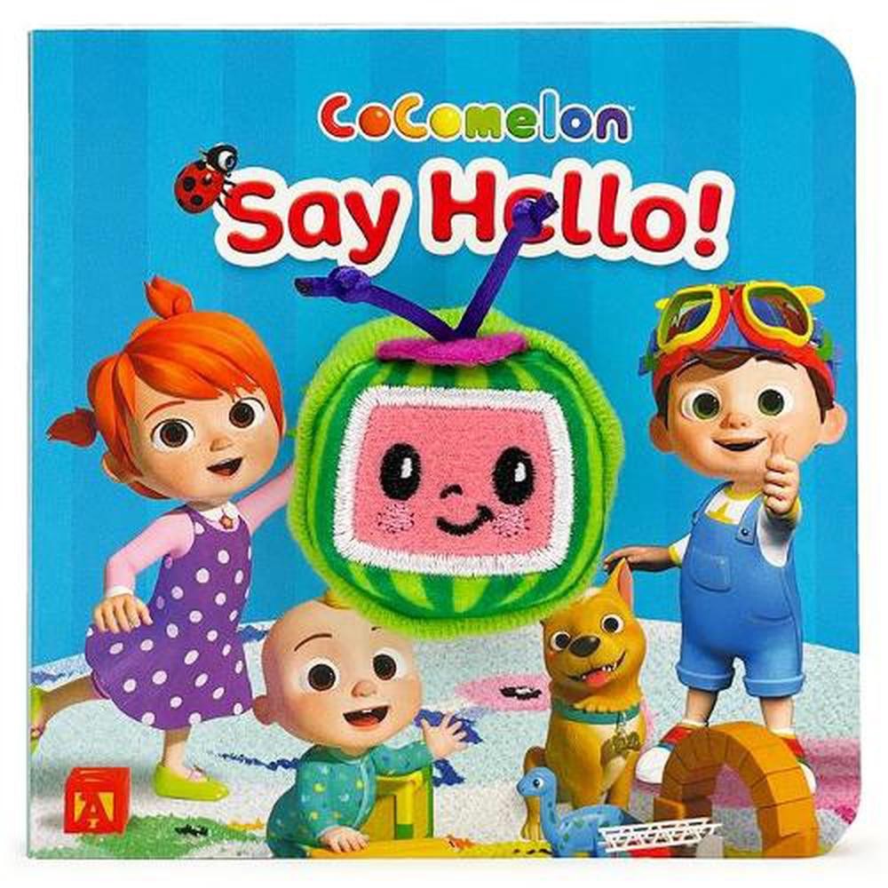 Cocomelon Say Hello! Puppet Book by Cottage Door Press (English) Board Book Book