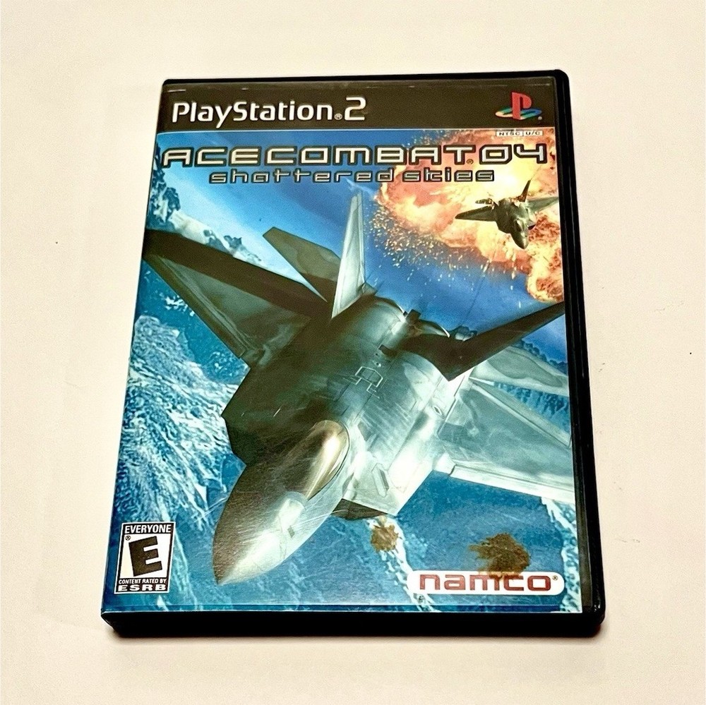 Namco Ace Combat 04: Shattered Skies Sony PlayStation 2 Complete w/ Manual E-image