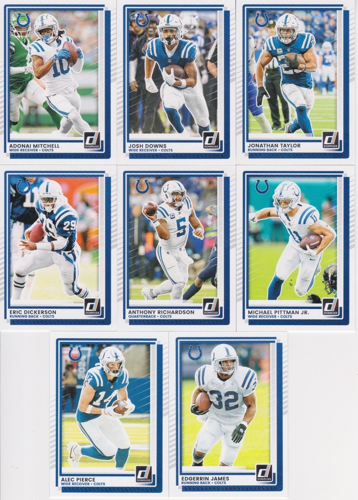 2025 Donruss Football Complete Team Set (13) Indianapolis Colts Eric Dickerson**