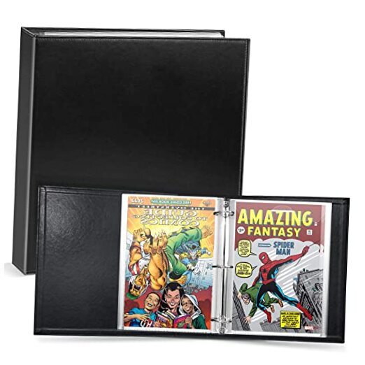 Comic Book Storage Album, Comic Book Binder - for Current, Silver Comic Album