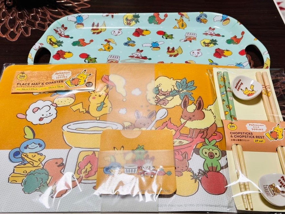 3Coins Pokemon Pok Mon Cooking 3-Piece Set