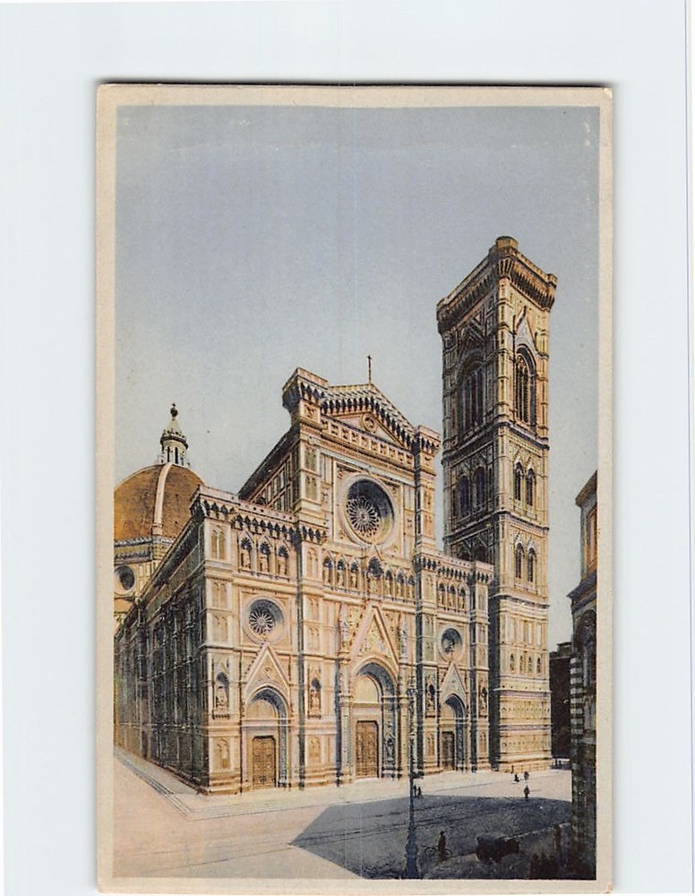 Postcard Facciata della Cattedrale Florence Italy