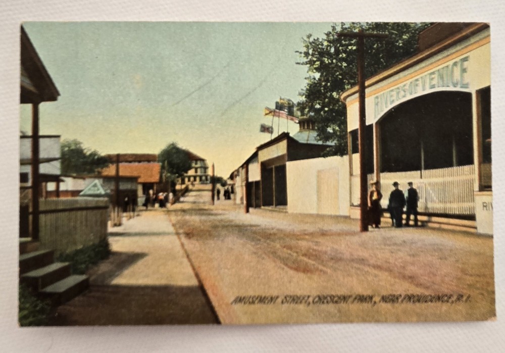 Amusement Street Crescent Park Providence Rhode Island RI 1908 Postcard