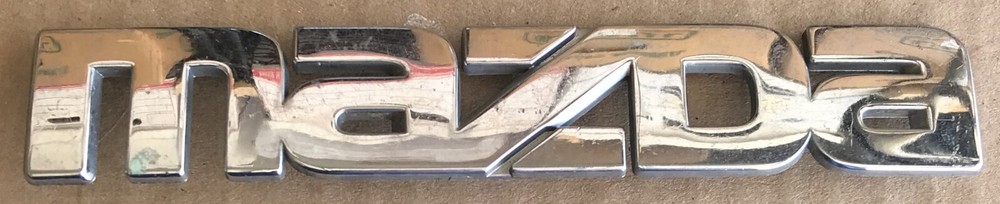 6-1/4 Inch Mazda Emblem Badge 1261-51711 Name Plate