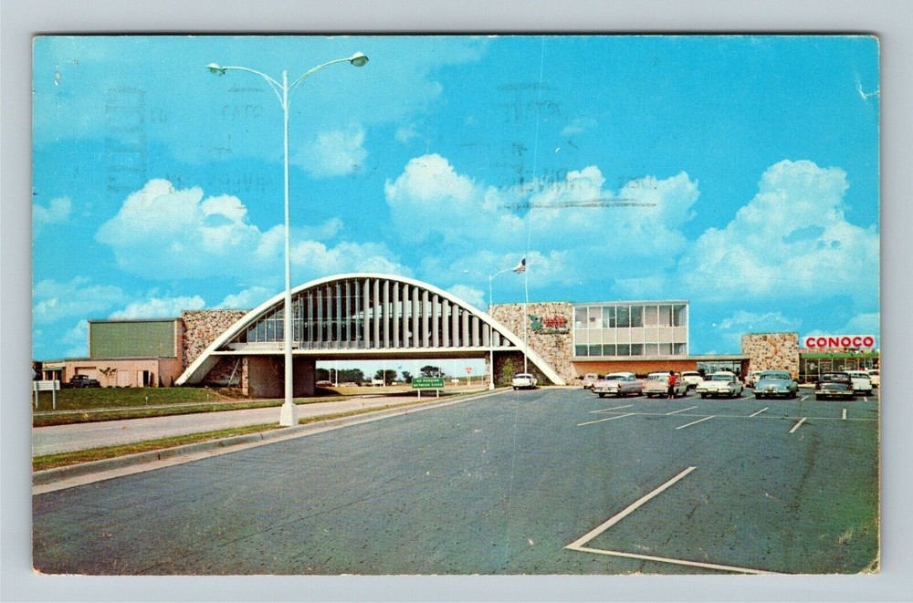Vinita OK-Oklahoma, Glass House Restaurant Vintage Souvenir Postcard