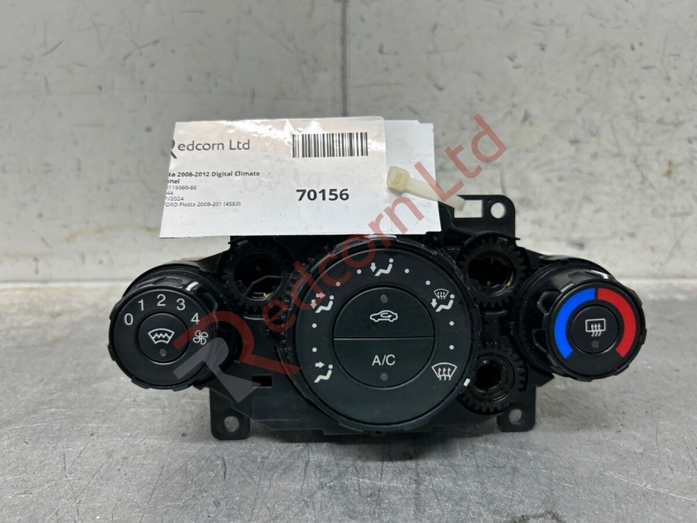 2008-2012 Ford Fiesta Digital Climate Control Panel 8A6119980-BE Replacement Part