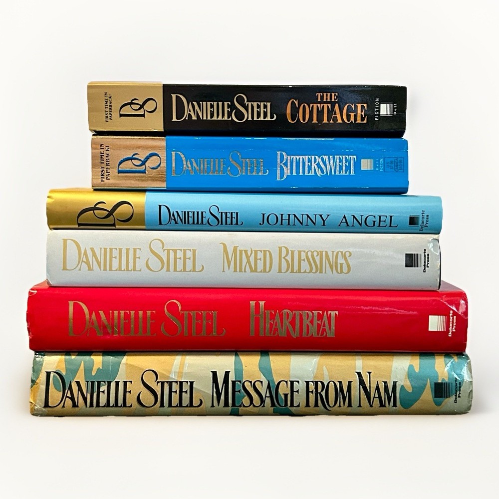 Vintage Danielle Steel Book Lot•7 Books•5 HCDJ•2PB•Excellent Condition•1990s•EUC
