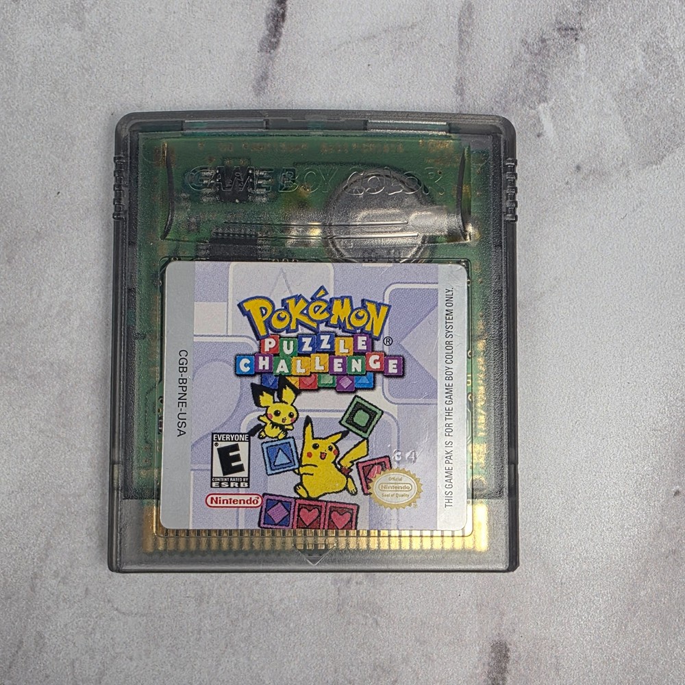 Pokémon Puzzle Challenge (Nintendo Game Boy Color, 2000)
