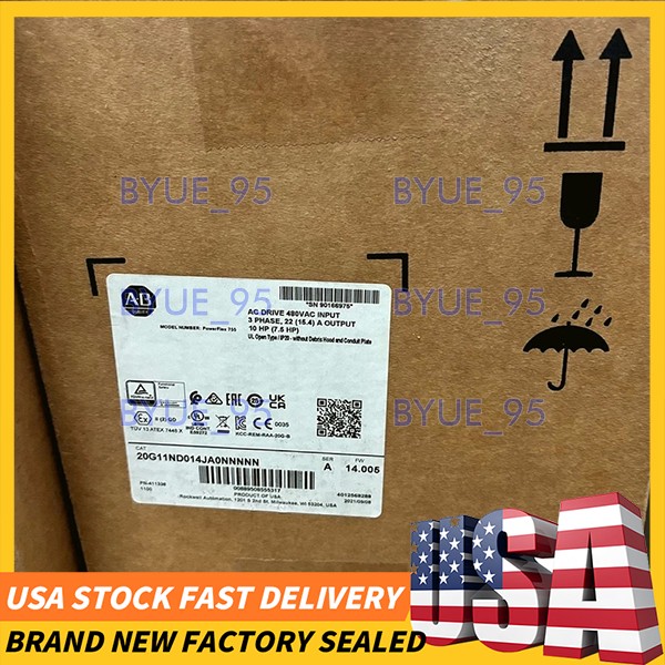 20G11ND014JA0NNNNN Allen‑Bradley 7.5kW 14A VFD 480V 3‑Phase Ethernet/IP