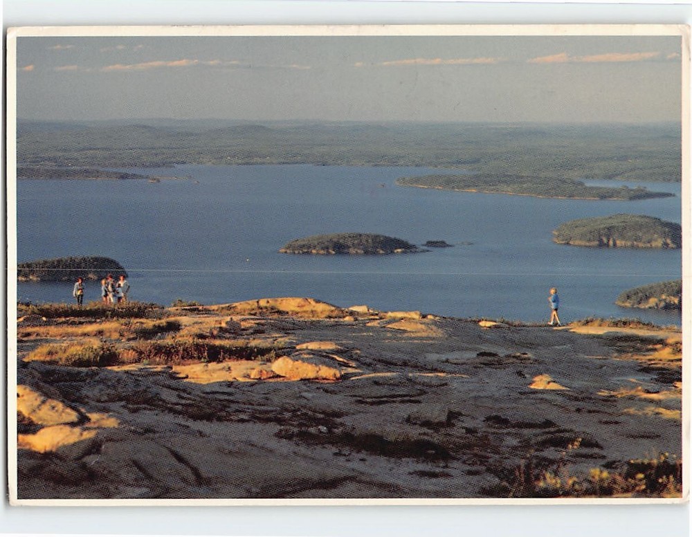 Postcard Summit of Cadillac Mountain Acadia National Park Maine USA-image