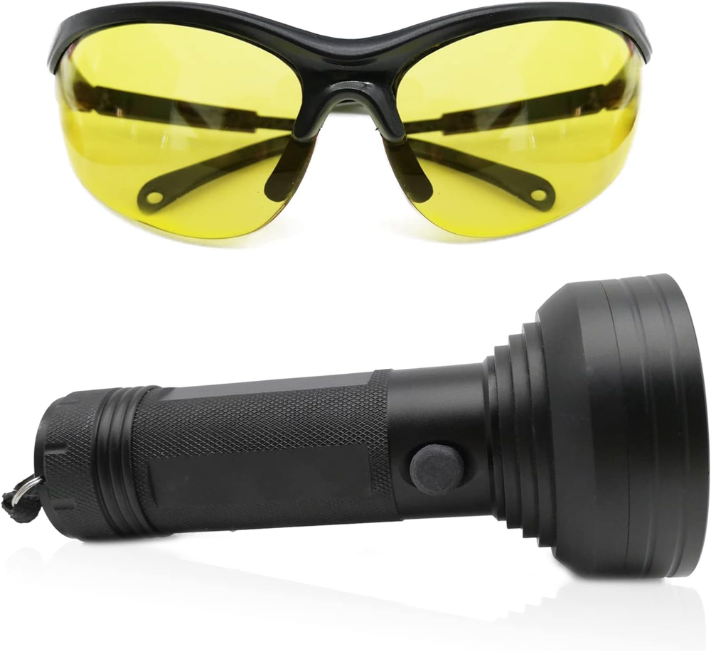 AC UV Oil Dye Leak Detection Kit Includes Pro 68 LED Flashlight with UV Protecti-image