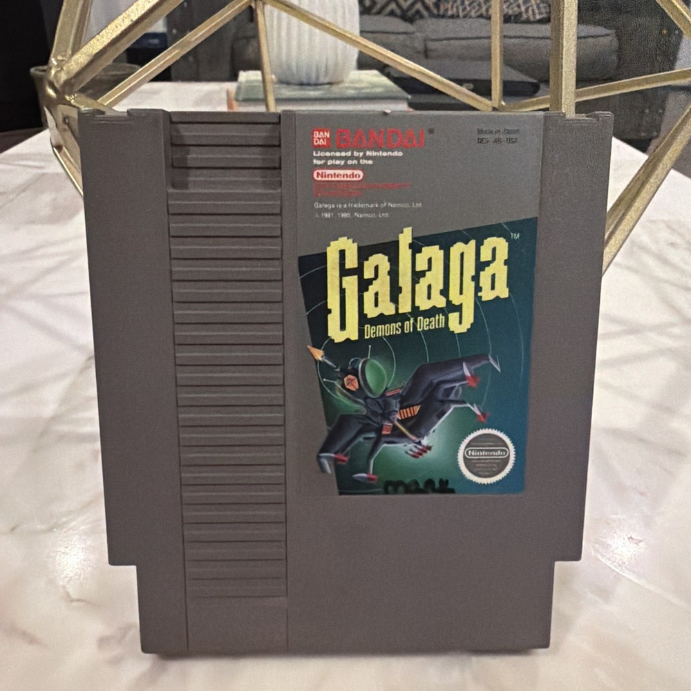 Nintendo NES Galaga: Demons of Death Atari Arcade 80's Classic Game Authentic