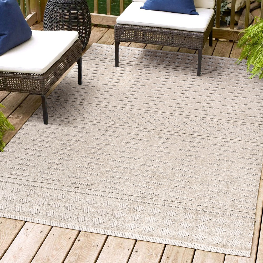 Jonathan Y South Beach 5x8 Beige Polypropylene Rug