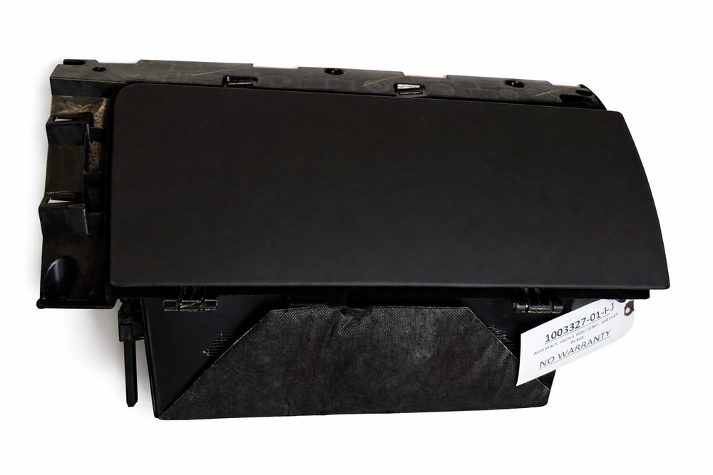 NEW OEM Tesla Model S Model X Glove Box Compartment Leather Black 1003327-01-P