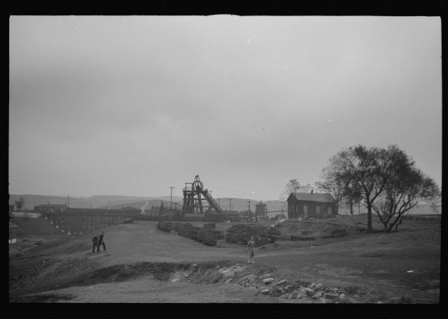 Photo:Shenandoah Pennsylvania 1938 Mining Town Outskirts Coal Mine View