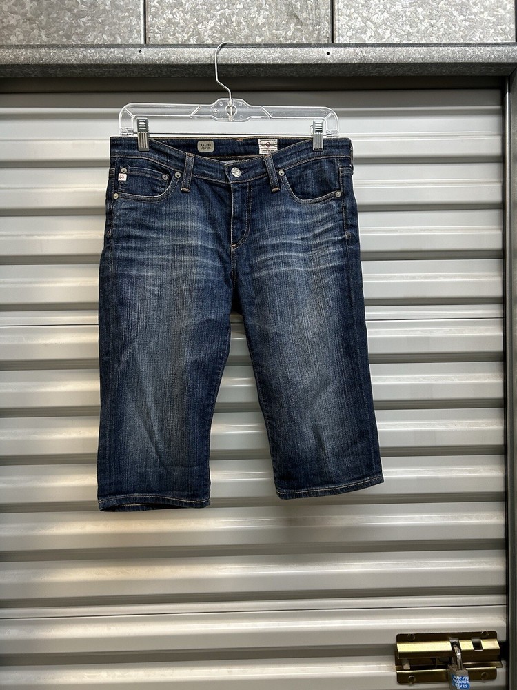 AG Adriano Goldschmied The Malibu Denim Bermuda Jean Shorts Size 28