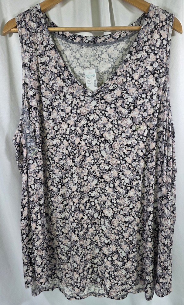Maurices Floral Sleeveless Top Women’s Size 3XL NWT